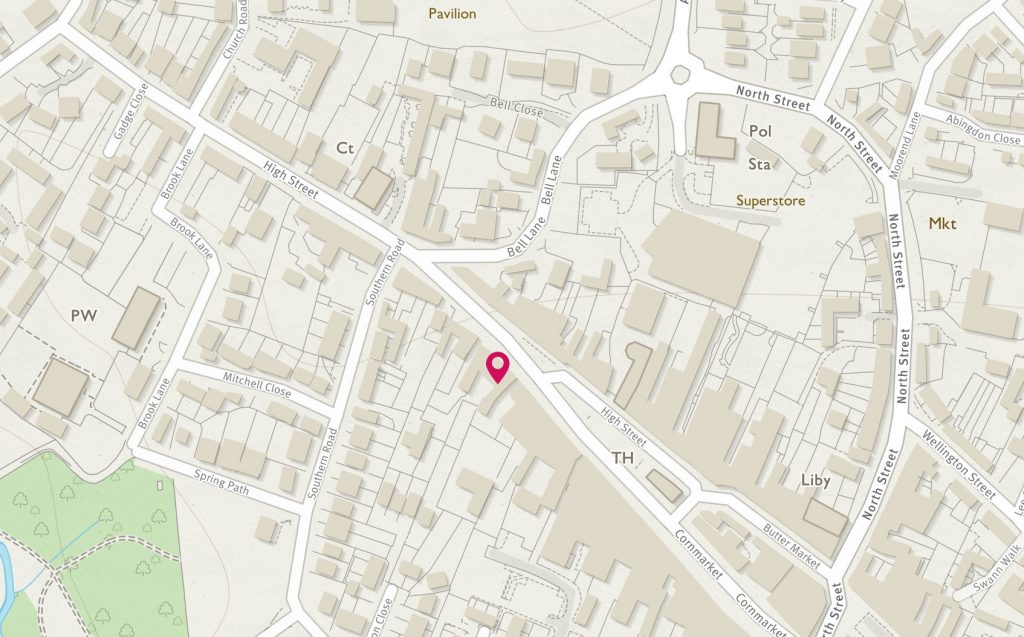 map of glynswood location in thame